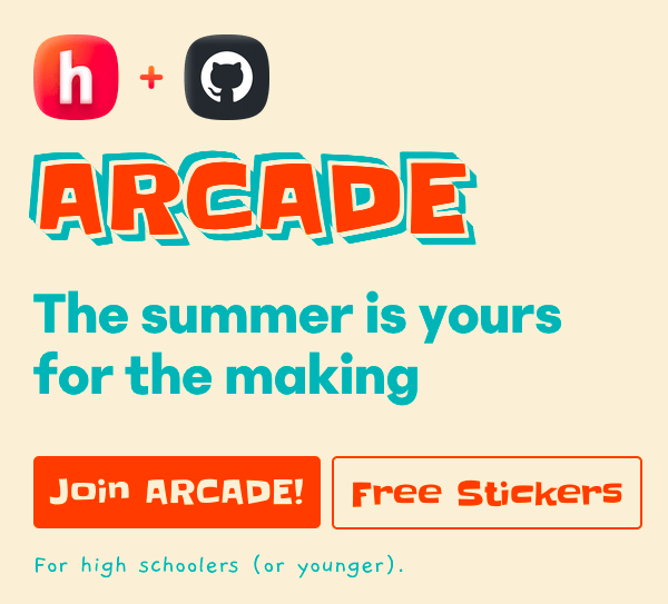 Hack Club Arcade logo on its website